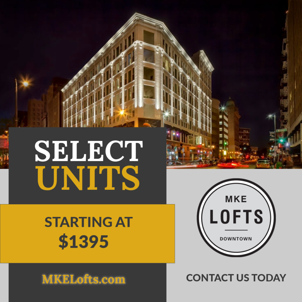Select units starting at $1395 at MKE Lofts. Contact us today!